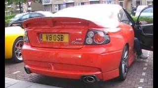 Vauxhall Monaro VXR engine start up  revving  accelerating Very powerfull sound [upl. by Nord878]