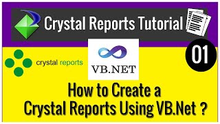 Crystal Reports Tutorial in VBNet  CODERBABA  Part01 [upl. by Llewop]