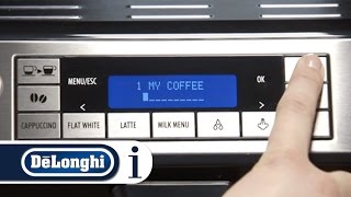 How to customise the quotmy coffeequot quantity on your DeLonghi Eletta Cappuccino ECAM 45760 [upl. by Veronike]