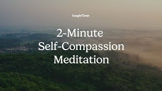 Guided Meditation  2Minute SelfCompassion Meditation  Insight Timer [upl. by Trinia]