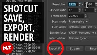 SaveExportRender Video in Shotcut  Easy Tutorial [upl. by Nickie]