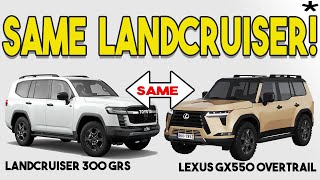 Theyre The SAME  Lexus GX550 vs LandCruiser 300GRS [upl. by Ettennaj548]