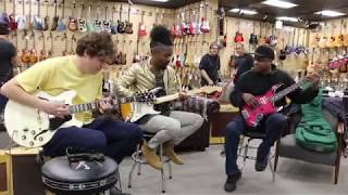 Jam Session Henny Hendrexz Michael Lemmo amp Conrad Lee at Normans Rare Guitars [upl. by Gnurt]