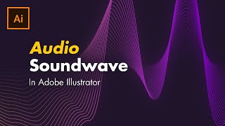 EASY Audio Sound Wave In Adobe Illustrator [upl. by Yremogtnom146]