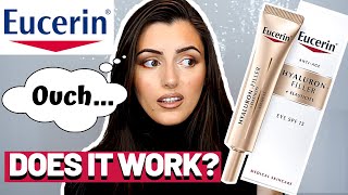 SPECIALIST testing EUCERIN HYALURONFILLERELASTICITY EYE CREAM review ingredients does it work [upl. by Hultin]