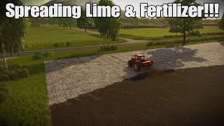 New American Solo Episode 9 Spreading Lime amp Fertilizer  Stone PickingSowing Beans FS22 PS5 [upl. by Luo457]