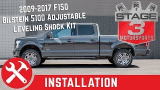 20092020 F150 4WD Bilstein 5100 Adjustable Leveling Shock Kit Install [upl. by Broek]