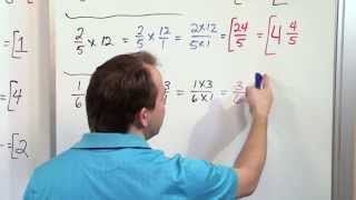 Multiplying Whole Numbers by Fractions  5th Grade Math [upl. by Nodnil]