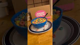 Jonny Cakes Cereal Bowl Cake Kit asmr jonnycakes [upl. by Etteluap682]