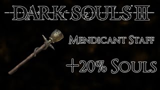 Dark Souls 3 Where to find the Mendicants Staff  20 Souls [upl. by Enywtna]