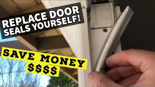 HOW TO REPLACE WORN OR DAMAGED DOOR WEATHERSTRIP KERF SEALS IN YOUR HOME OR BUSINESS SAVE MONEY [upl. by Featherstone]