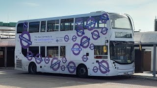 Advent Calendar Day 8 FRV London Bus Route 278 Heathrow Central  Ruislip SN69ZRT 2010 E400 SH [upl. by Anev]