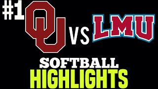 OU vs Loyola Mary Mount College Softball 2024 Mary Nutter Classic [upl. by Ishmul]