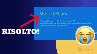 Startup Repair non ripara il tuo PC ✅ Risolvere il ciclo di Automatic Repair in Windows 1110 [upl. by Arahas727]