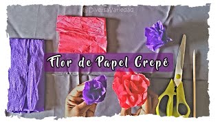 Como Hacer Flores de Papel Crepé [upl. by Nivlen]