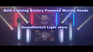 Both Lighting BatteryPowered Moving Heads vs SoundSwitch The Ultimate Lighting Showdown [upl. by Mikkanen]