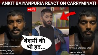 Ankit Baiyanpuria Reply On Carryminatis New Video  Motivational Speaker Parody [upl. by Hillard]