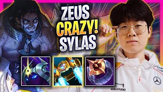 ZEUS CRAZY GAME WITH SYLAS TOP  T1 Zeus Plays Sylas TOP vs Riven  Bootcamp 2024 [upl. by Aser]