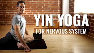 Yin Yoga for Nervous System 20 Min Home Practice to Release Stress amp Relax [upl. by Nairbal]