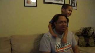 Joshua 5 years old UFC move on dad [upl. by Heyes502]