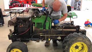 Deere 318 Repower And Restoration Part 1 [upl. by Ahsenek]