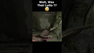 Wait Was That Lydia  😅 skyrim skyrimanniversary elderscrolls shorts [upl. by Annitsirhc]