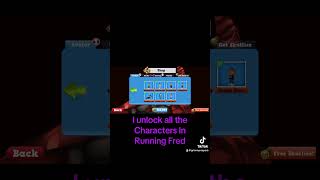 I unlocked all the characters in Running Fred￼ [upl. by Atelahs]