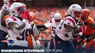 Rhamondre Stevensons best plays vs Bengals  Week 1 [upl. by Eiramllij]