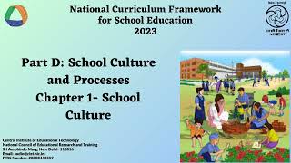 Part D School Culture and Processes Chapter 1 School Culture [upl. by Isiad]