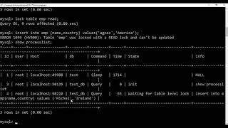 HOW TO LOCK TABLES IN MYSQL [upl. by Aneej]