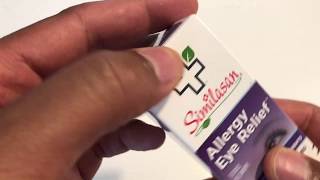 Similasan Allergy Eye Relief Unboxing [upl. by Airdnekal]