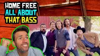 Home Free  All About That Bass REACTION First Time Hearing It [upl. by Yrian88]