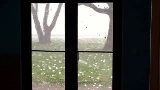 Hail Storm Wylie Texas April 11 2016  Waterbrook [upl. by Hogarth]