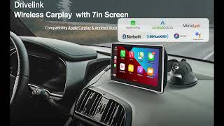 DriveLink Wireless Carplay Adapter Screen for Apple Carplay Android Auto 2022 Version [upl. by Far]