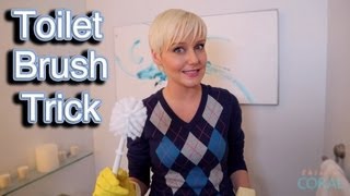 The Domestic Geek Toilet Brush Trick [upl. by Longan]