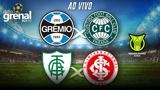 GRÊMIO X CORITIBA  AMÉRICAMG X INTER  BRASILEIRÃO 2023  AO VIVO [upl. by Atauqal]