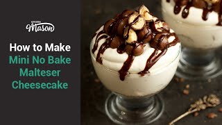 Easy No Bake Mini Malteser Cheesecake Recipe [upl. by Samuele]