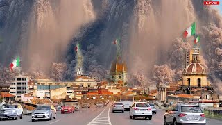 Horrible today Live footage of Mexicos Popocatépetl volcano eruption Mexico city buried in ash [upl. by Esilana]