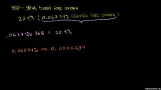 Yıllık Faiz Oranı ve Efektif Faiz Oranı Finans ve Sermaye Piyasaları [upl. by Ebberta]