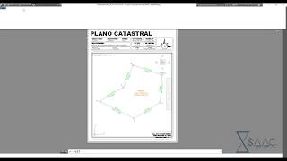 AutoCAD Civil 3D  Escala Membrete y Presentación de Plano Catastral [upl. by Ariahs]