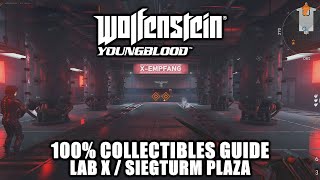 Wolfenstein Youngblood  100 Collectibles Guide  Lab X  Siegturm Plaza [upl. by Norehc]