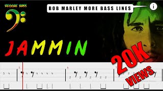 Jammin  Bob Marley Official Bass Tabs By ChamisBass chamisbass basstabs bobmarley bass [upl. by Tenaj]