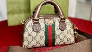 gucci OPHIDIA GG MINI TOP HANDLE BAG [upl. by Emse]