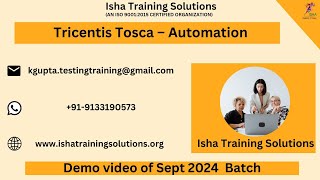 Tricentis Tosca – Automation Demo on 17th Sept 2024 [upl. by Enelyahs]