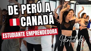 Abrió empresa de baile en Canada Estudiante peruana emprende [upl. by Anayek]