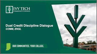 Dual Credit Discipline Dialogue Fall 2024  COMM ENGL [upl. by Yrelbmik62]