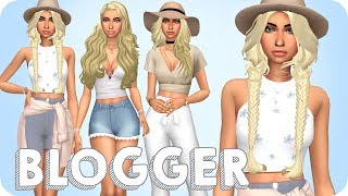 LA BLOGGER  Sims 4 Create A Sim  FULL CC LIST [upl. by Uel449]