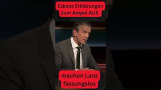 Eskens Erklärungen zum Ampel AUS machen Lanz fassungslos satire ampelaus lanz short [upl. by Paige]