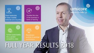 Umicore Full Year Results 2018 [upl. by Gaither]