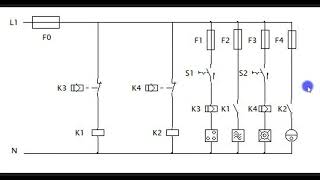 Relais mit Stromrelais Kombination elektrotechnikbasis123 [upl. by Olra]